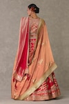 Shop_Masaba_Red Lehenga And Blouse Raw Silk Bagh E Bahara Embroidered Bridal Set _at_Aza_Fashions