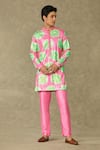 Buy_Masaba_Pink Sequined Georgette Embroidered Nurvi Sitara Kurta _at_Aza_Fashions