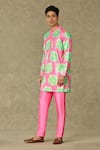 Buy_Masaba_Pink Kurta Sequined Georgette Embroidered Nurvi Sitara And Pant Set _at_Aza_Fashions