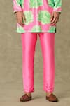 Masaba_Pink Kurta Sequined Georgette Embroidered Nurvi Sitara And Pant Set _at_Aza_Fashions