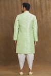 Shop_Arihant Rai Sinha_Green Brocade, Silk Embroidery Florette Woven Kurta Set _at_Aza_Fashions