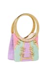 Buy_Papa Don't Preach Accessories_Multi Color Hand Embroidered Block Mini Bag _at_Aza_Fashions