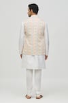 Shop_Arihant Rai Sinha_Cream Rayon Sequins, Embroidery Thread And Bundi _at_Aza_Fashions