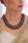 Buy_Swabhimann_Multi Color Beads Embellished Layered Necklace Set _Online_at_Aza_Fashions