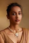 Buy_Tarun Tahiliani_Gold Plated Swarovski Pearls Embellished Guluband Necklace _at_Aza_Fashions