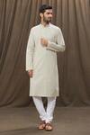 Buy_Samyukta Singhania_Yellow Kurta 100% Cotton Checkered Set _Online_at_Aza_Fashions