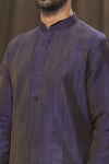 Arihant Rai Sinha Blue Silk, Polyester Plain Kurta And Churidar Set at Aza Fashions Arihant Rai Sinha_Blue Silk, Polyester Plain Kurta And Churidar Set _at_Aza_Fashions