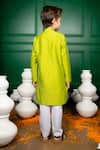 Shop Hoity Moppet Green Silk, Cotton Embroidery Bahaar Kurta With Pant at Aza Fashions Shop_Hoity Moppet_Green Silk, Cotton Embroidery Bahaar Kurta With Pant _at_Aza_Fashions