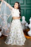Buy_Hoity Moppet_White Georgette Zari Masoom Floral Pattern Lehenga Set _Online_at_Aza_Fashions