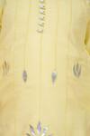 Little Boys Closet_Yellow Cotton, Silk Gota Patti Embroidered Kurta With Pyjama _Online_at_Aza_Fashions