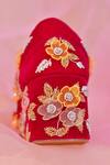 Buy_Around Always_Pink Pearls, Beads, Embroidery Dream Floral Sneaker Wedges _Online_at_Aza_Fashions