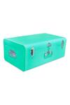 Buy_Living With Elan_Blue Metal Solid Rectangular Lockable Storage Trunk_at_Aza_Fashions