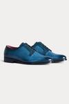 Shop_Morf_Blue Hand Painted Derby Shoes_at_Aza_Fashions