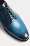 Buy_Morf_Blue Hand Painted Derby Shoes_Online_at_Aza_Fashions