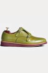 Morf_Green Monk Strap Shoes_Online_at_Aza_Fashions