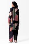 Shop_OFRIDA_Multi Color Cotton, Silk Round Neck Geometric Mania Print Tunic_at_Aza_Fashions