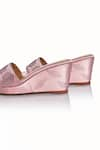 Shop_Riya Jaisinghani_Pink Embellished Aadya Crystal Wedges _Online_at_Aza_Fashions