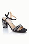 Buy_Riya Jaisinghani_Black Embellished Ava Crystal Heels _at_Aza_Fashions