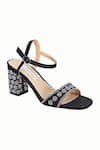 Buy_Riya Jaisinghani_Black Embellished Ava Crystal Heels _Online_at_Aza_Fashions