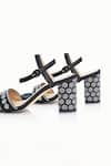 Shop_Riya Jaisinghani_Black Embellished Ava Crystal Heels _Online_at_Aza_Fashions