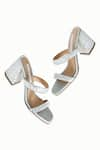 Shop_Riya Jaisinghani_Silver Embellished Kavya Crystal Satin Heels _at_Aza_Fashions