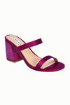 Buy_Riya Jaisinghani_Purple Embellished Lyna Satin Block Heels _Online_at_Aza_Fashions