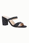 Buy_Riya Jaisinghani_Black Embellished Nyra Crytal Block Heel Sandals _Online_at_Aza_Fashions