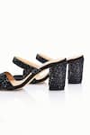 Shop_Riya Jaisinghani_Black Embellished Nyra Crytal Block Heel Sandals_Online_at_Aza_Fashions