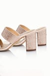 Shop_Riya Jaisinghani_Beige Embellished Tahira Crystal Block Heels _Online_at_Aza_Fashions