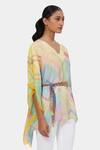 Buy_Satya Paul_Yellow V-neck Sunny Serenade Short Kaftan _Online_at_Aza_Fashions