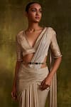 Buy_Tarun Tahiliani_Black Geometric Jewel Embellished Belt _at_Aza_Fashions