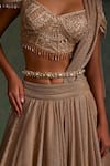 Shop_Tarun Tahiliani_Ivory Pearls, Crystals, Gota Patti Embellished Belt_at_Aza_Fashions
