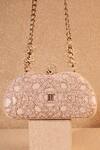 Buy_Tarun Tahiliani_Ivory Cut Dana Pearl And Work Bag _at_Aza_Fashions