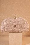 Shop_Tarun Tahiliani_Ivory Cut Dana Pearl And Work Bag _at_Aza_Fashions