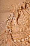 Shop_Tarun Tahiliani_Ivory Sequins, Crystals Pearl And Poth Embroidered Potli Bag_at_Aza_Fashions