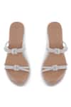 Buy_Crimzon_Silver Stardust Swarovski Embellished Wedges _Online_at_Aza_Fashions
