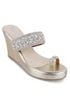 Shop_Crimzon_Silver Ananya Diamond Studded Wedges _at_Aza_Fashions