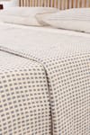 Buy_House This_Blue Cotton Woven Girnar Geometric Bedcover _Online_at_Aza_Fashions