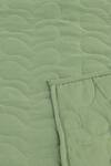 Shop_House This_Green Cotton Satin Satsar Abstract Quilted Bedcover _Online_at_Aza_Fashions