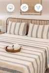 House This_Blue Cotton Woven Shivalik Bedcover _at_Aza_Fashions