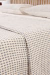 Buy_House This_Blue Cotton Woven Girnar Bedcover Set _Online_at_Aza_Fashions