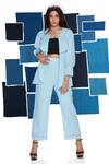 Buy Savaaya Blue Linen Embroidery Collared Lapel Jacket Pant Set at Aza Fashions Buy_Savaaya_Blue Linen Embroidery Collared Lapel Jacket Pant Set_at_Aza_Fashions