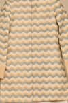 Buy_All Boy Couture_Beige Silk Chevron Pattern Achkan Pyjama Set _Online_at_Aza_Fashions