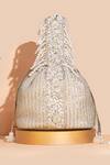 Shop_AMYRA_Gold Thread Tara Zari Embroidered Bucket Bag _at_Aza_Fashions