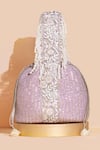 Buy_AMYRA_Purple Zardosi Tara Sequin And Embroidered Bucket Bag _at_Aza_Fashions