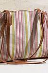 Shop_Amyra_Brown New Yorker Striped Tote Bag _at_Aza_Fashions