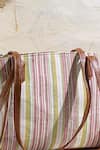 Shop_Amyra_Brown New Yorker Striped Tote Bag _Online_at_Aza_Fashions