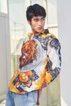 LoudLess_Multi Color Cotton Printed Lejonet Shirt _Online_at_Aza_Fashions