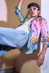 Shop_LoudLess_Multi Color Cotton Printed Psychedelics Shirt  _Online_at_Aza_Fashions