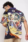 Shop_LoudLess_Multi Color Cotton Printed Space Shirt  _at_Aza_Fashions